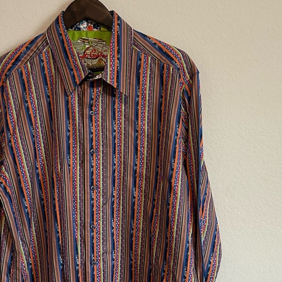 Robert Graham Patterned Button-Down Shirt – Size XL - Picture 2 of 8